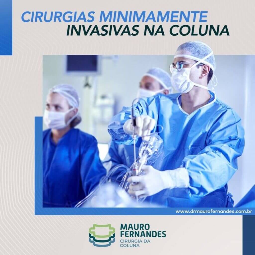 Dr Mauro Fernandes, cirurgião de coluna, realizando endoscopia (cirurgia por vídeo)